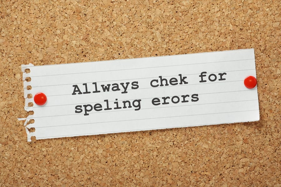 blogging mistakes to avoid - grammar and spelling