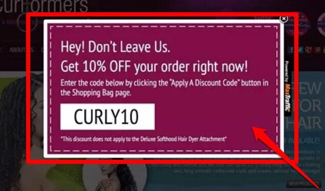 exit-intent popup - holiday marketing ideas