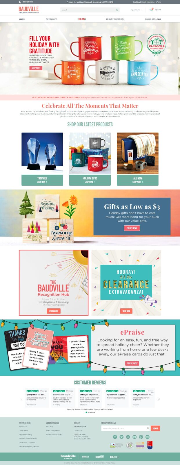 Redesign Product Landing Page - holiday marketing ideas